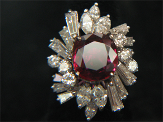 ruby and diamond ring, circa 1860s